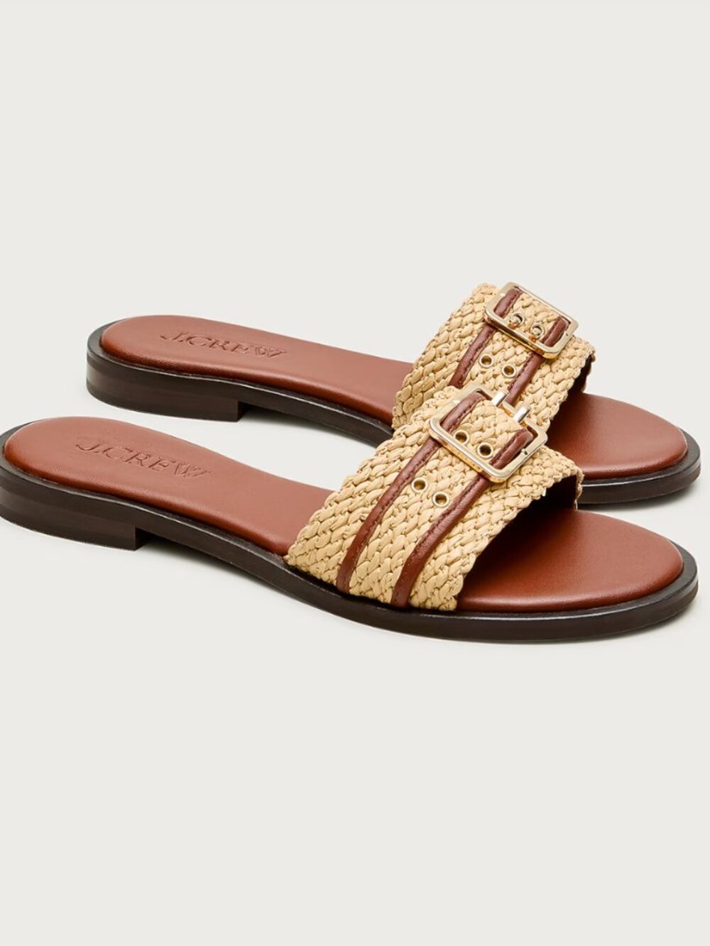 J Crew Belted woven strap sandals